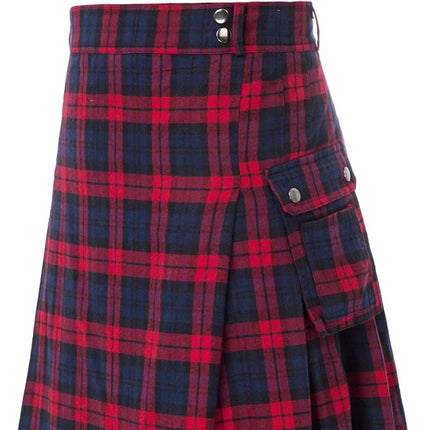 Costume Wear Men Plaid Scottish Buckle Skirt - Costume Wear - Instant Costumes - Mad Fly Essentials