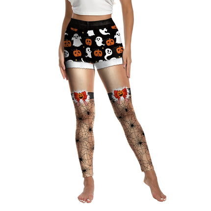 Fitness Leggings Women Halloween Punk Ghost Striped Leggings - Fitness Leggings - Youre My Secret - Mad Fly Essentials