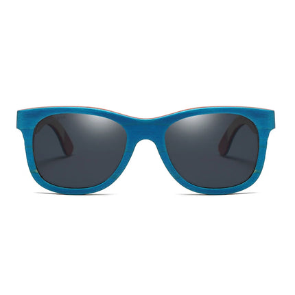 Women Sunglasses GM Blue Frame Bamboo UV400 Sunglasses - Women Sunglasses - GM Sunglasses - Mad Fly Essentials