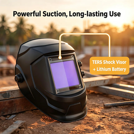 Welding Mask Black Light sensitive probes Solar Powered Helmet - Welding Mask - Jalu - Mad Fly Essentials