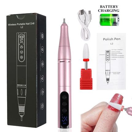 Nail Essentials 35k RPM Rechargeable Portable USB Nail Drill Machine - Nail Essentials - Maange - Mad Fly Essentials