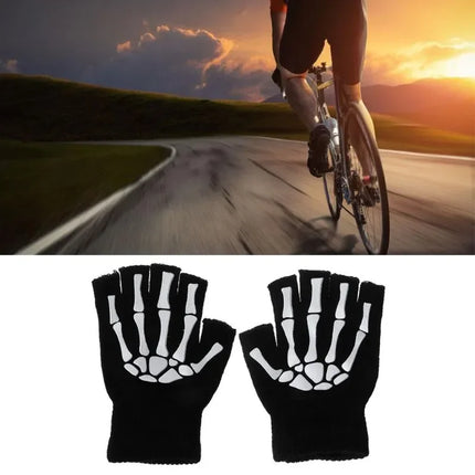 Men Accessories Knitted Luminous Skeleton Gloves - Men Accessories - Harleen Quinzel - Mad Fly Essentials