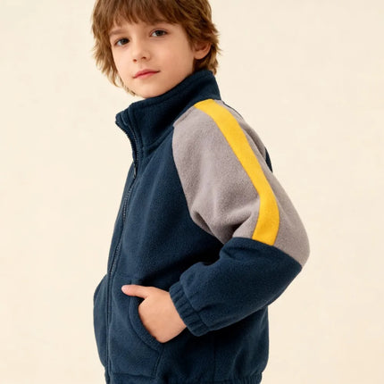 Outerwear Boy Autumn Fleece Winter Blue Jacket - Outerwear - WIldsurfer - Mad Fly Essentials