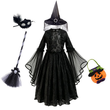 Costume Dress Girl Gothic Witch Halloween Costume - Costume Dress - 27kids - Mad Fly Essentials