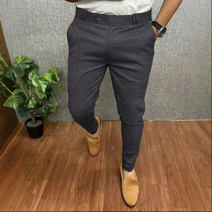 Business Casual Pants Men Summer Slim Breathable Pants - Business Casual Pants - Toplimit - Mad Fly Essentials