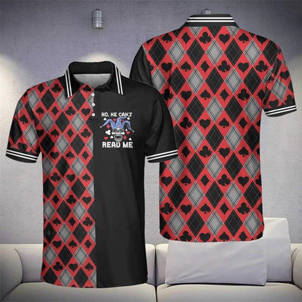 Men Fashion 3D Casino Dice Poker Graphic Hawaiian Shirts