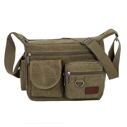 Crossbody Bag Heavy Duty Men Washable Retro Satchel Bag - Crossbody Bag - Staye - Mad Fly Essentials