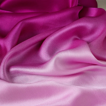 Women Gradient Silk Multicolor Scarf