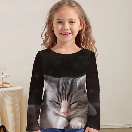 Shirt Baby Girl 3D Unicorn Cat Animal Tops - Shirt - DXTON - Mad Fly Essentials