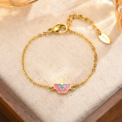 Necklace Baby Kids Gold Plated Butterfly Stainless Jewelry - Necklace - Konminry - Mad Fly Essentials