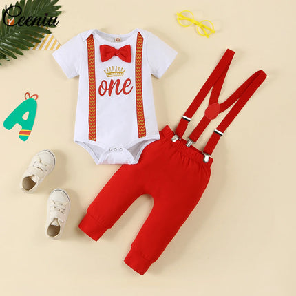 Clothing Set Baby Boy First Birthday Rompers Overalls - Clothing Set - Prowow - Mad Fly Essentials