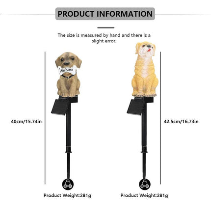 Solar Dog Owl Garden Lawn Lamp - Mad Fly Essentials