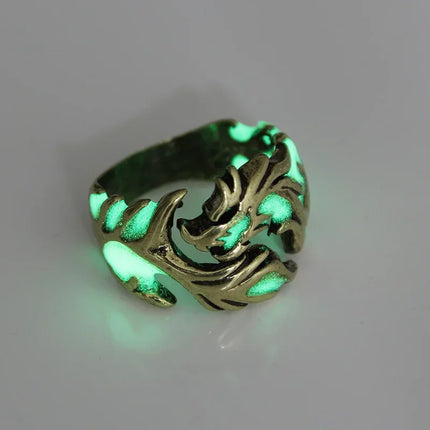 Ring Men Stainless Steel Fashion Adjustable Gothic Dragon Rings - Ring - Moonbiffy - Mad Fly Essentials