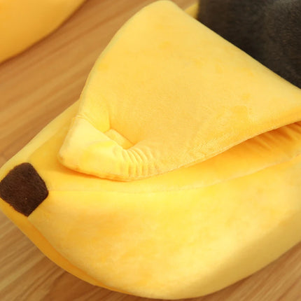 Banana Shaped Home Pet Bed - Pet Care Mad Fly Essentials