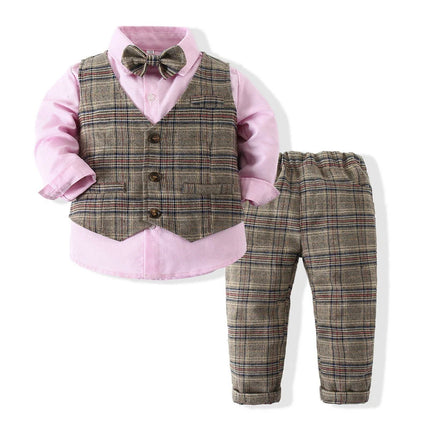 Gentleman Outfit Baby Boy Formal Costume Suit - Gentleman Outfit - Babyboo - Mad Fly Essentials