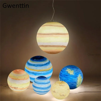 LED Pendant Light Nordic Planet Jupiter Lamp - LED Pendant Light - Clode - Mad Fly Essentials