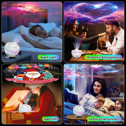 LED Night Light 12N1 Galaxy Star Meteor Projector - LED Night Light - Toucloud - Mad Fly Essentials