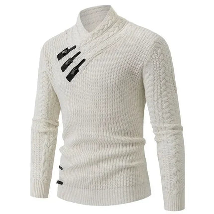 Outerwear Leather Buckle Business Casual Men Cardigan - Outerwear - Trendsetter - Mad Fly Essentials