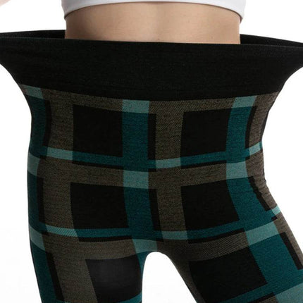 Women High Waist Elastic Slim Solid Fitness Leggings - Mad Fly Essentials