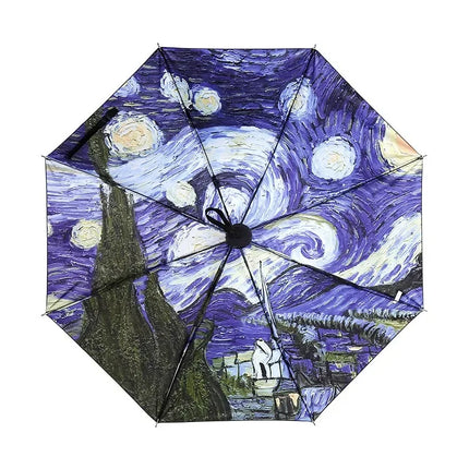 Van Gogh Folding Umbrella Sunshade