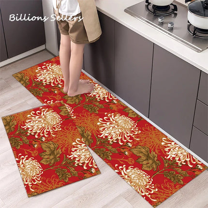 Home Long Kitchen Bohemian Anti-Slip Mat