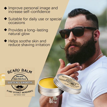 Beard Care Men Natural Moisturizing Balm - Beard Care - Breylee - Mad Fly Essentials