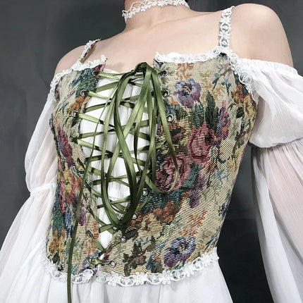Corset Women Fashion Floral y2K Body Shaper - Corset - Bubblekiss - Mad Fly Essentials