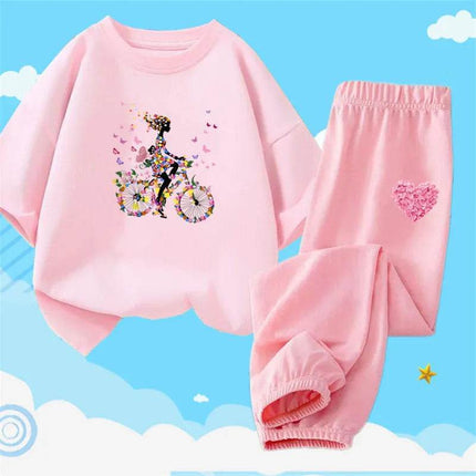 Girl Activewear Flower Girl Tracksuit Set - Mad Fly Essentials