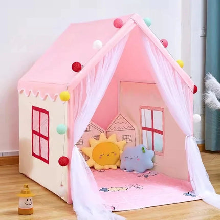 Kids Play Mat Children Teepee Pink Blue Playhouse - Kids Play Mat - Kid's Zone - Kids Zone - Mad Fly Essentials