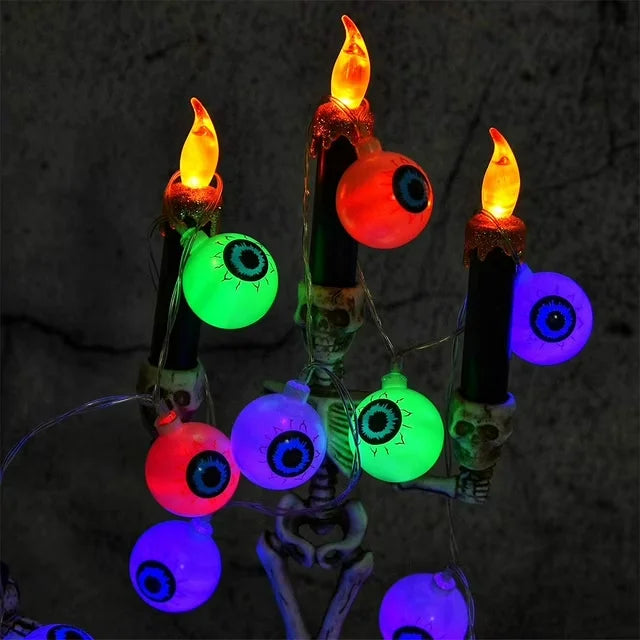 LED Fairy Light Spooky 20LED Eyeball String Lights - LED Fairy Light - TItanfire - Mad Fly Essentials