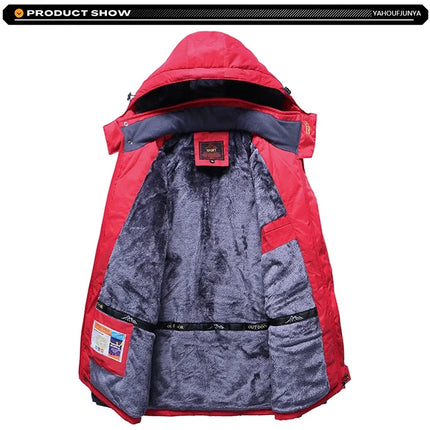 Jacket Men Waterproof Skiing Windbreaker Fleece Winter Outerwear - Jacket - Mantors - Mad Fly Essentials