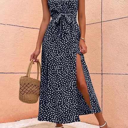 Women Summer Floral Print Maxi Dress