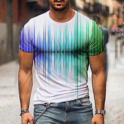 Men's Vapor Trail Gradient 3D Graphic Shirts