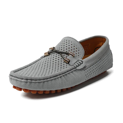 Flats Men Breathable Slip On Hollow Boat Loafers - Flats - M Anxiu - Mad Fly Essentials