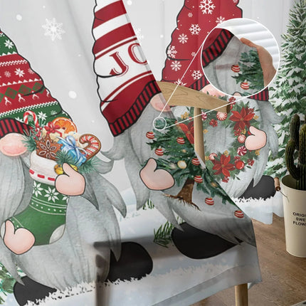 Home Christmas Winter Snowflake Gnome Curtain - Home & Garden Mad Fly Essentials