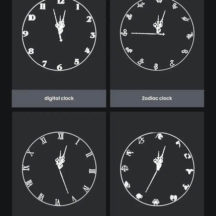 Cyberpunk 3D Projector LED Digital Large Wall Clock - Mad Fly Essentials