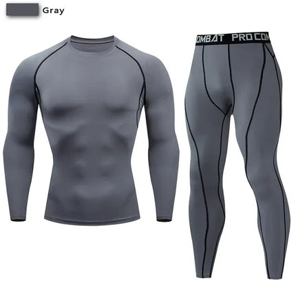 Tracksuit Men Compression Sportswear Yoga Sets - Tracksuit - Day South Valley - Mad Fly Essentials