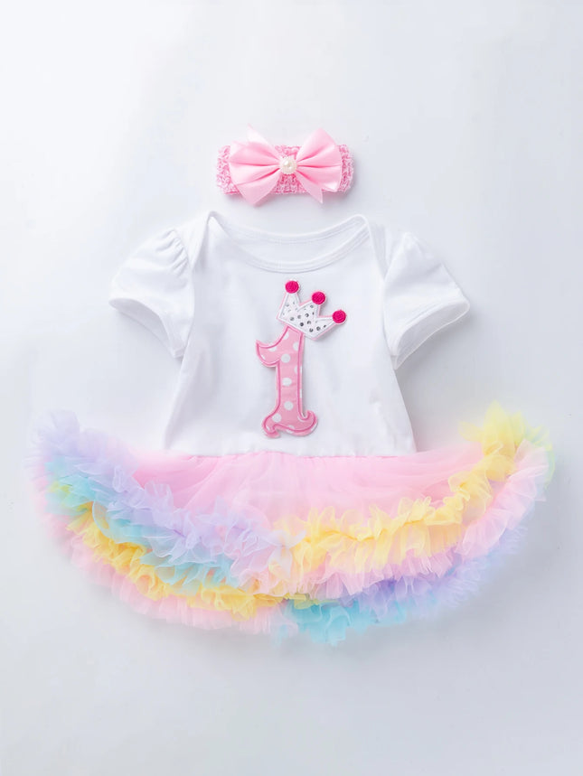 Baby Toddler Outfit Girl First Birthday Tutu Skirt - Baby Toddler Outfit - Aibo Carla - Mad Fly Essentials