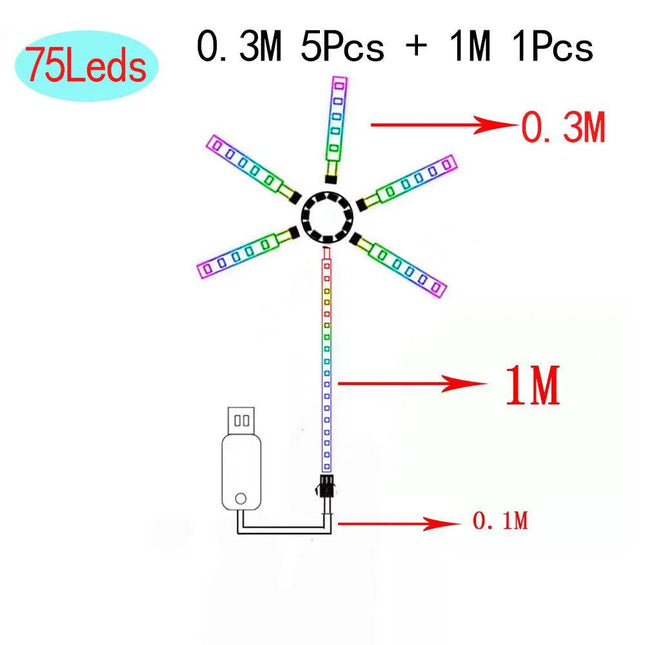 Fireworks LED RGB Dream Meteor Lamp - Mad Fly Essentials
