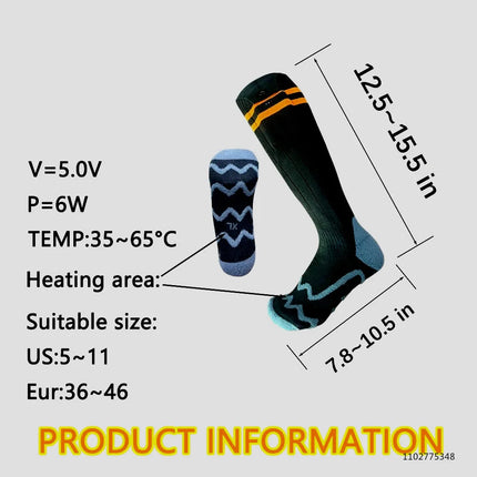 Socks 5000mAh Heated Adjustable Thermal Footwear - Socks - Juummp - Mad Fly Essentials