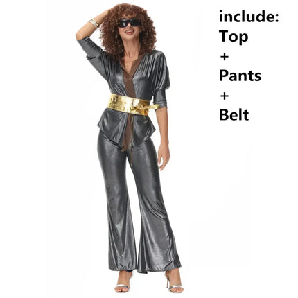Costume Set Men 70s Retro Couple Cosplay Costume - Costume Set - Costumes Plus - Mad Fly Essentials