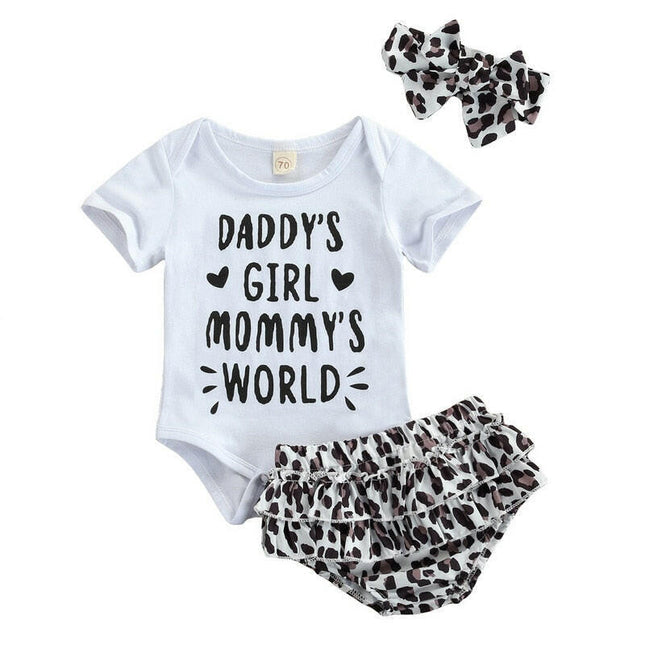Baby Girls I got Mama Leopard Birthday Tutu Skirt Sets - Kids Shop Mad Fly Essentials