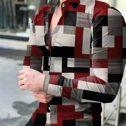 Men Long Apparel Fashion Party Hawaiian 3D Shirt - Mad Fly Essentials