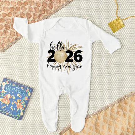Baby Romper Boy Hello 2026 Long Romper - Baby Romper - Aynigiell - Mad Fly Essentials
