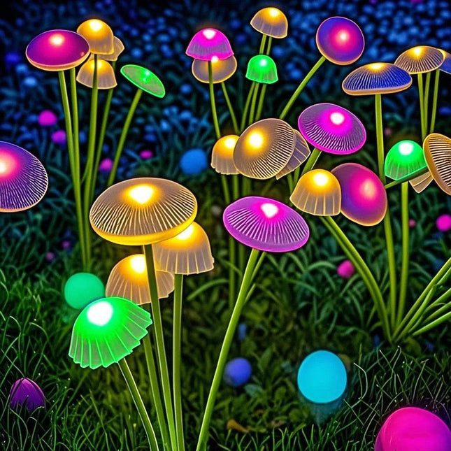 Solar 6LEDS Jellyfish Mushroom Lawn LED Garden Light - Mad Fly Essentials