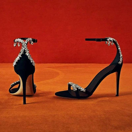 Women Crystal Sequin Party High Heels - Mad Fly Essentials