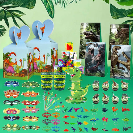 Party Favors Supply Kit Kids Birthday Dinosaur 96pcs Party Essentials - Party Favors - Party Essentials - Mad Fly Essentials