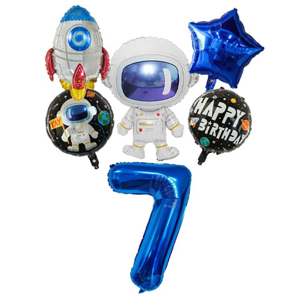 Party Essentials Space Astronaut Tableware Kid Birthday Decor Supply - Party Essentials - LISM - Mad Fly Essentials 