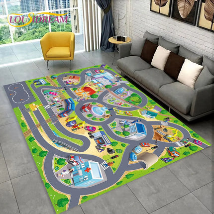 Kid's Highway Simulated City Traffic Playmat - Kids Shop Mad Fly Essentials