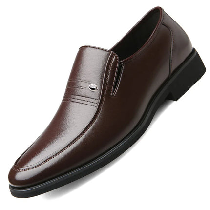 Men's Business Casual Black Brown Oxford Loafers